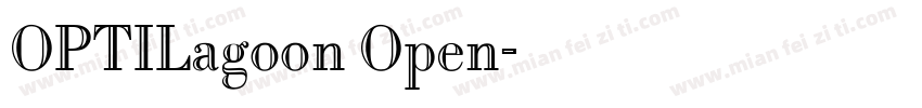 OPTILagoon Open字体转换